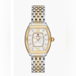 Like New Michele Releve Diamond Two Toned Watch